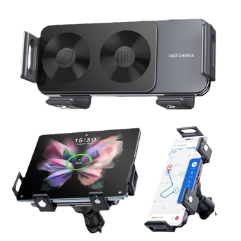 Uus KC sertifitseeritud Zfoldableflip auto juhtmevaba laadija sobib Samsungi kokkupandava ekraaniga mobiiltelefonihoidjale Ce