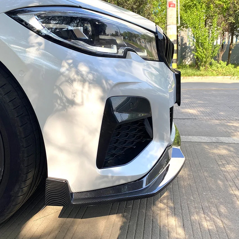 Tinka 19-22 BMW 3 serijos G20 m Sport Mp ankstyvosios sportinės versijos priekiniam kastuvui su priekinės lūpos apvado modifikacija.
