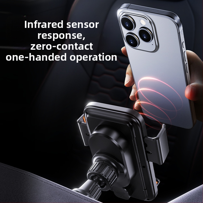 Държач за мобилен телефон за кола, Навигационен отвор за въздух, Електрическо въртящо се магнитно зареждане в кола, Безжично зарядно за кола