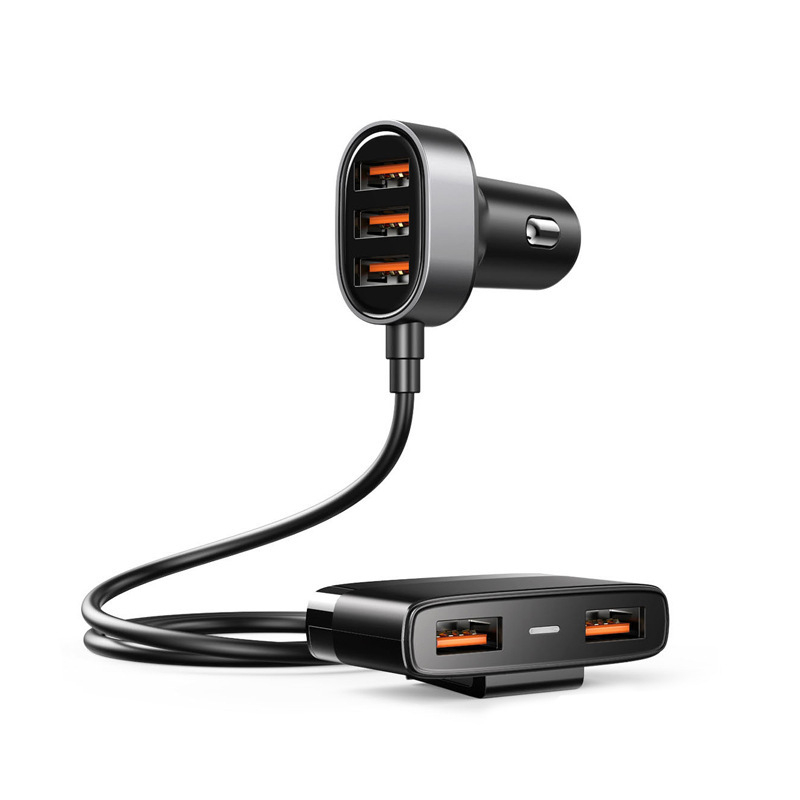 Populaarne mobiiltelefoni autolaadija nutikas autolaadija ühe lohistamisega viie sigaretisüütaja USB-liides koos liiniautolaadija CE-sertifikaadiga