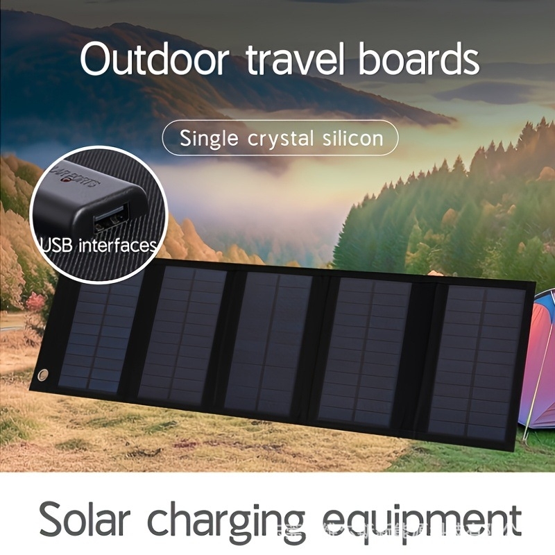 Panou solar exterior, panou de încărcare solară, panou fotovoltaic solar portabil, panou de energie solară pliabil