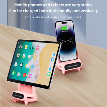 Uus Lazy Chair mobiiltelefoni juhtmevaba laadimisalus 15W lauaarvuti alus vabastab käed laadimiseks ja draamade vaatamiseks