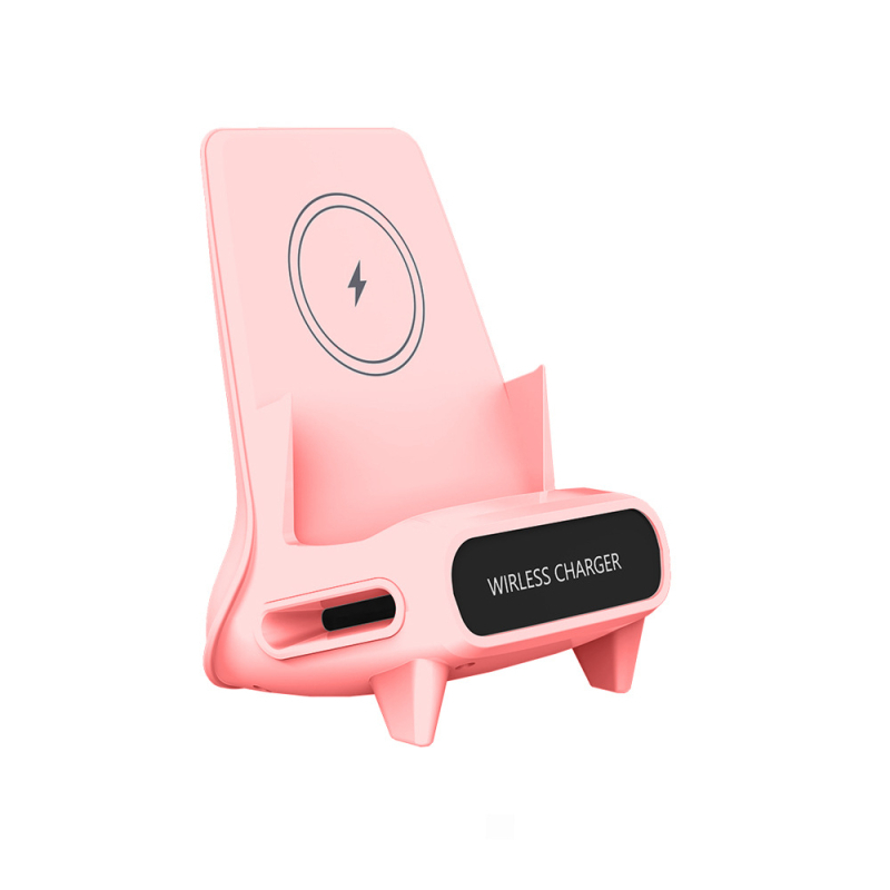 Uus Lazy Chair mobiiltelefoni juhtmevaba laadimisalus 15W lauaarvuti alus vabastab käed laadimiseks ja draamade vaatamiseks