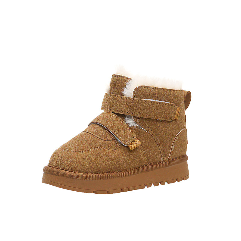 2024. gada jauni ziemas bērnu sniega zābaki zēniem, zēniem, samta ādas, ūdensnecaurlaidīgi kokvilnas zābaki, ar vilnas oderi, silti, lieli kokvilnas apavi sievietēm