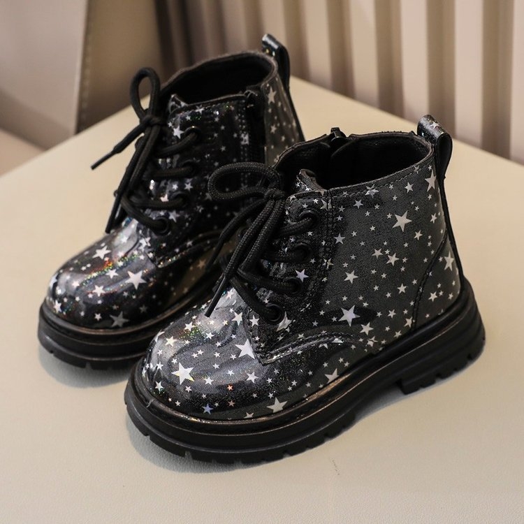 Bērnu Martina zābaki ar mīkstu zoli 2024. gada rudens un ziemas jaunie mīkstas zoles zēnu potīšu zābaki meiteņu sporta zābaki bērnu apavi