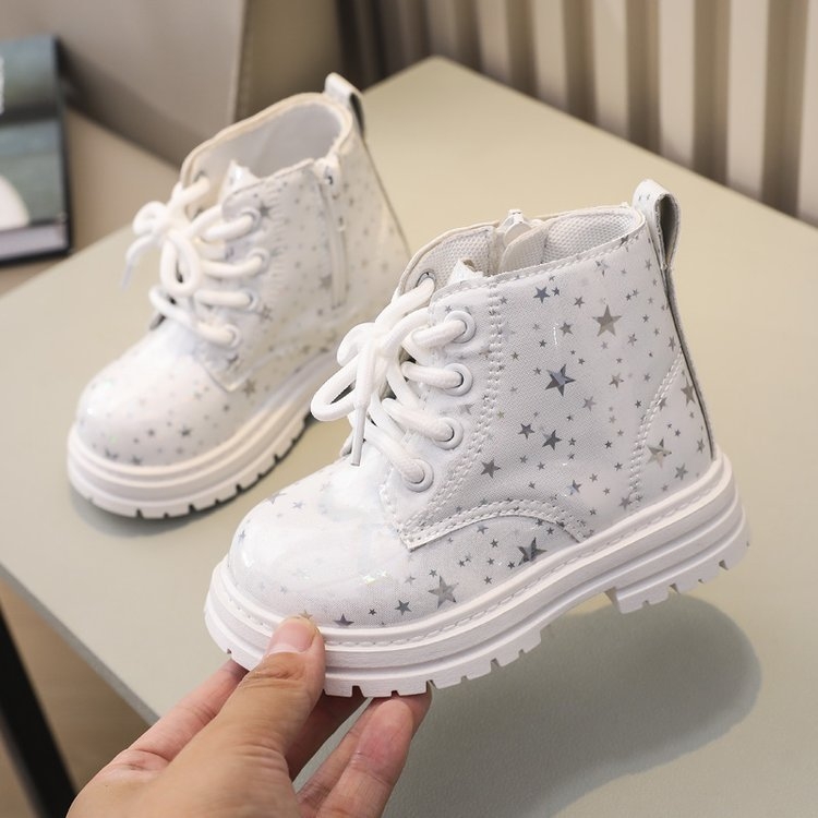 Bērnu Martina zābaki ar mīkstu zoli 2024. gada rudens un ziemas jaunie mīkstas zoles zēnu potīšu zābaki meiteņu sporta zābaki bērnu apavi