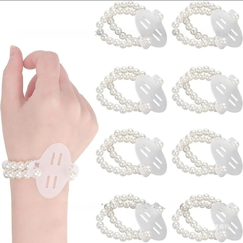 Riešo gėlė Riešo perlų apyrankė Apyrankė su karoliukais Rankų gėlė Nuotakos vestuvių Riešo gėlė Perlų rankų darbo Apyrankė