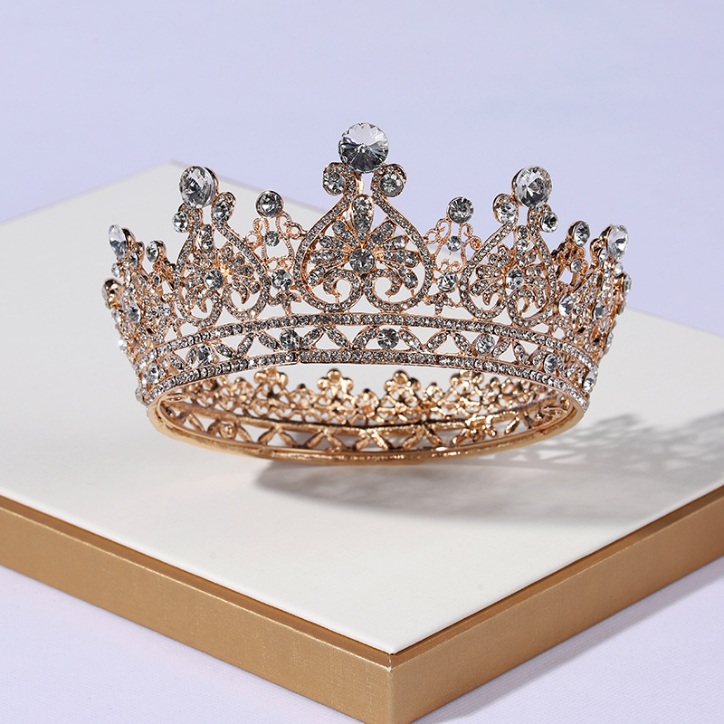 Europietiška ir amerikietiška atmosfera Karūna Nuotaka Galvos apdangalas Moteris aštuoniolikmetė princesė suaugusioji ceremonija gimtadienis karūna vestuvių siūlai plaukų aksesuarai