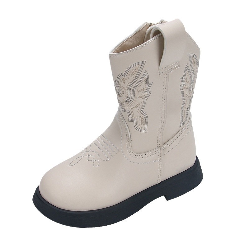 Jauni bērnu ādas zābaki 2024. gada rudens un ziemas augstpapēžu zābaki Eiropas un amerikāņu stila zābaki zēniem un meitenēm