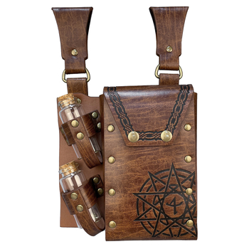 Keskaegne alkeemia kaldus topeltpudelikott Põhjamaade viikingistiilis vintage COSPLAY rekvisiidid Amazon TEMU Cross Border