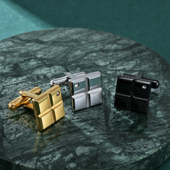 Naujos vyriškos raižytos nerūdijančio plieno prancūziško stiliaus paprasto madingo kostiumo sąsagos, aukštos kokybės prancūziškų marškinių dekoratyvinė sagtis