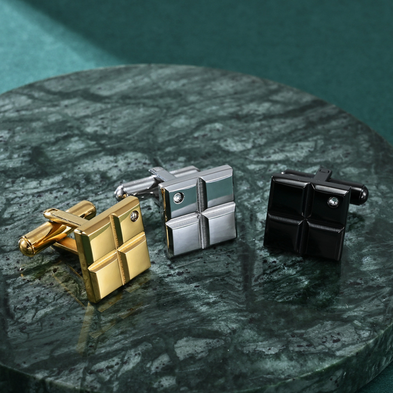 Naujos vyriškos raižytos nerūdijančio plieno prancūziško stiliaus paprasto madingo kostiumo sąsagos, aukštos kokybės prancūziškų marškinių dekoratyvinė sagtis