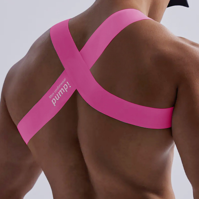 Curea elastică de umăr pentru fitness, modelare a corpului, culoare pură, la modă, pentru mușchii pieptului, accesorii sportive simple europene și americane, Mp1051