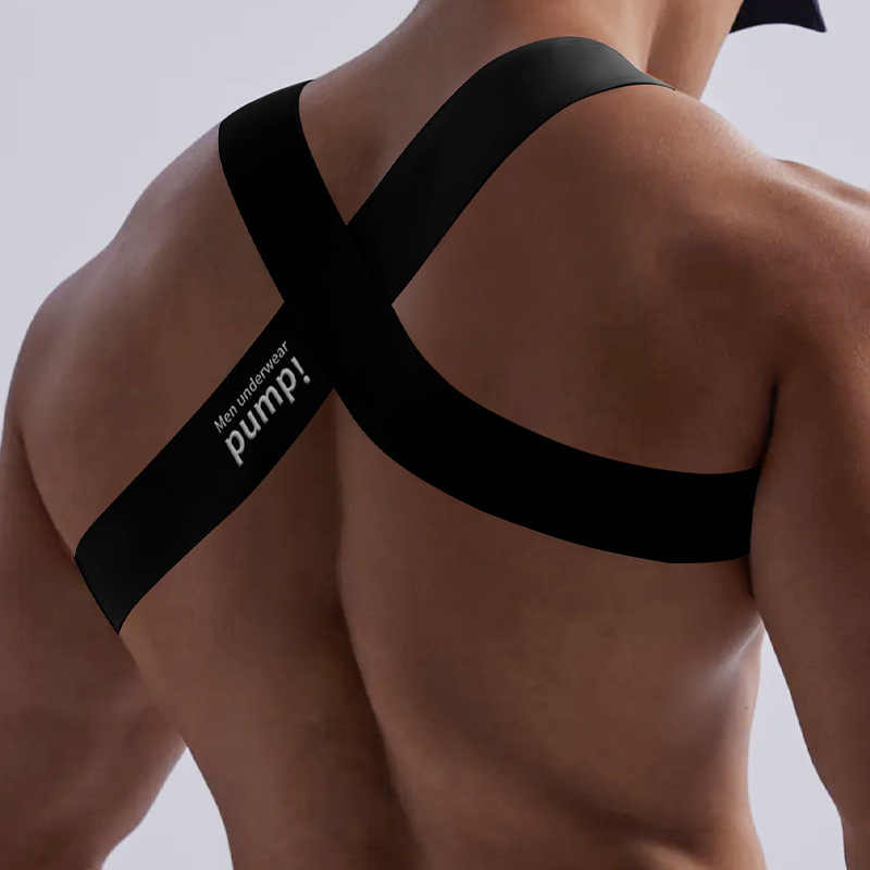 Curea elastică de umăr pentru fitness, modelare a corpului, culoare pură, la modă, pentru mușchii pieptului, accesorii sportive simple europene și americane, Mp1051