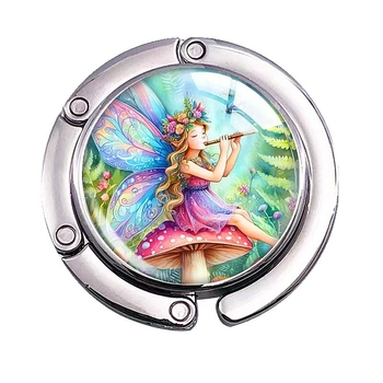 Η πολύχρωμη αγκράφα τσάντας Anime Little Butterfly Man μπορεί να προσαρμοστεί με εικόνες, γάντζο τσάντας γραφείου, φορητό γάντζο για έξοδο