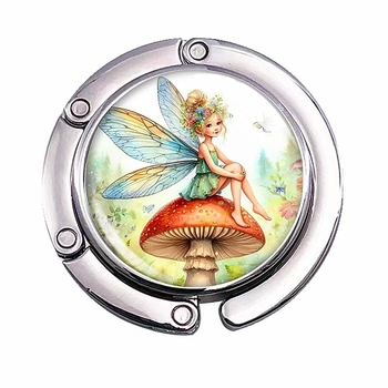 Η πολύχρωμη αγκράφα τσάντας Anime Little Butterfly Man μπορεί να προσαρμοστεί με εικόνες, γάντζο τσάντας γραφείου, φορητό γάντζο για έξοδο