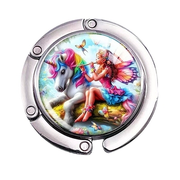 Η πολύχρωμη αγκράφα τσάντας Anime Little Butterfly Man μπορεί να προσαρμοστεί με εικόνες, γάντζο τσάντας γραφείου, φορητό γάντζο για έξοδο