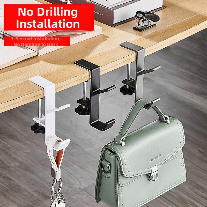 Veľkoobchodné háčiky na batohy na študentské stoly, bočné zavesné tašky, bez lepidla, odnímateľné, jednoduchý háčik na boku mobilného stola