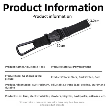 Колан за раница, бързо окачваща се катарама, катарама за бутилка за вода за открито, пътуване, планинарство, окачваща кука за гърне с минерална вода, каишка за бутилка с вода, катарама за вода