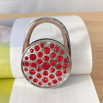 Στρογγυλό εξωτερικό πλήρες γάντζο τσάντας με πτυσσόμενο γάντζο, θήκη για τσάντα γραφείου, γάντζο για γυναικεία τσάντα, φορητό γάντζο