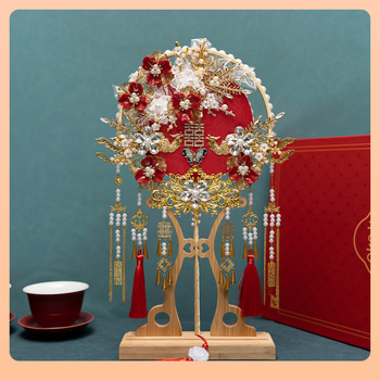 ✅ Άμεσες πωλήσεις στρογγυλών βενταλιών για νύφες, μονοκόμματη Dropshipping, κινέζικου στιλ, δώρο για τον καλύτερο φίλο, γάμο, βεντάλια για πέπλα, υλικά τελικού προϊόντος