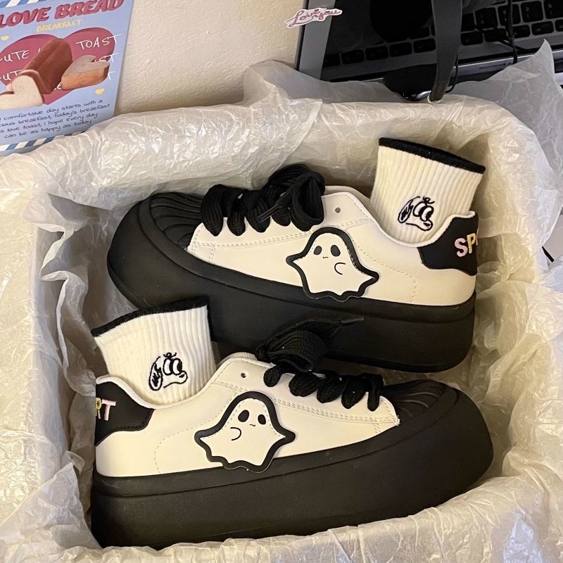 Pantofi sport cu cap mare, cu talpă groasă, stil Ghost Board, 2025, pantofi sport casual noi, urâți și drăguți, cu degetul mare la picior