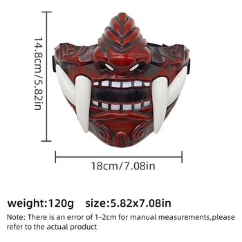 Sõltumatu jaama plahvatused Punane Prajnaparamita mask Prajnaparamita cosplay Draama Jaapani mask Halloween Ball Ümbritsev