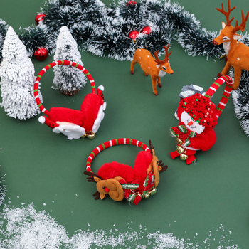 Jauni Ziemassvētku rotājumi, ausu aizsargi pieaugušajiem, bērnu ballīšu rotājumi, Ziemassvētku multfilmas Ziemassvētku vecīša siltas ausu aizsargi