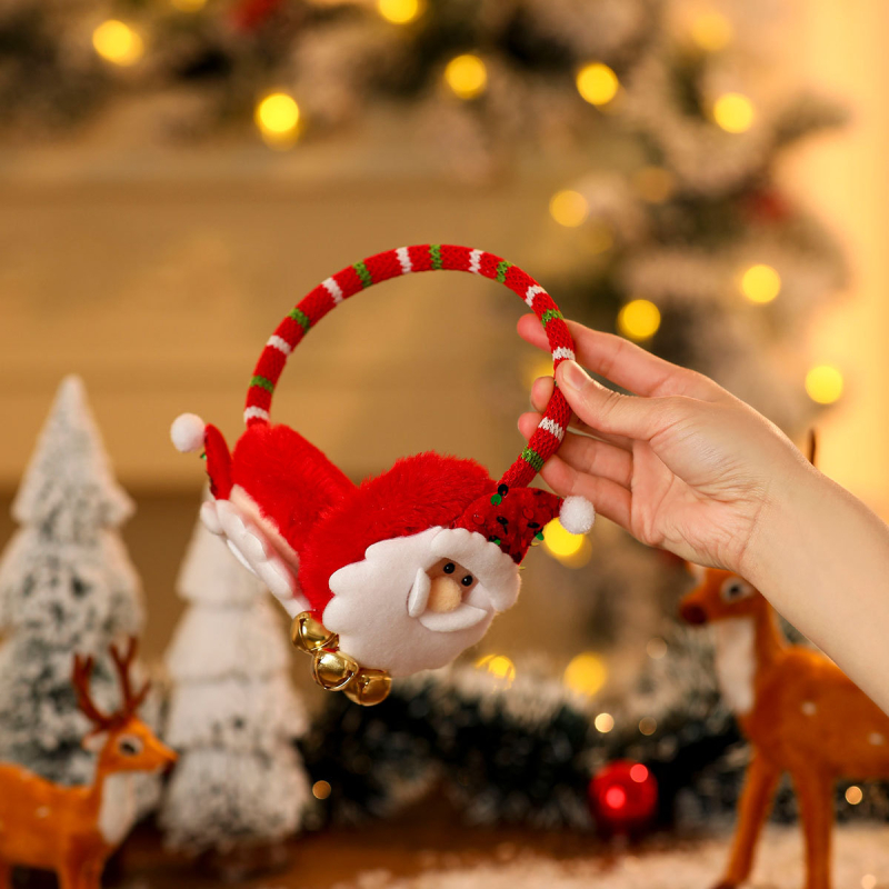 Jauni Ziemassvētku rotājumi, ausu aizsargi pieaugušajiem, bērnu ballīšu rotājumi, Ziemassvētku multfilmas Ziemassvētku vecīša siltas ausu aizsargi