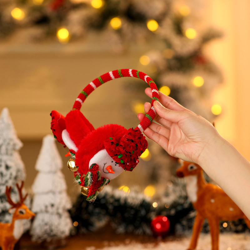 Jauni Ziemassvētku rotājumi, ausu aizsargi pieaugušajiem, bērnu ballīšu rotājumi, Ziemassvētku multfilmas Ziemassvētku vecīša siltas ausu aizsargi