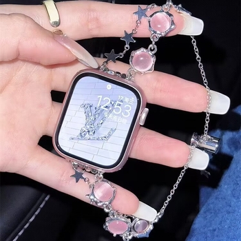 Tähekujuline kassisilmakujuline käevõru, mis sobib Apple Watchi käepaelale Iwatch56789Se nutikas rihm