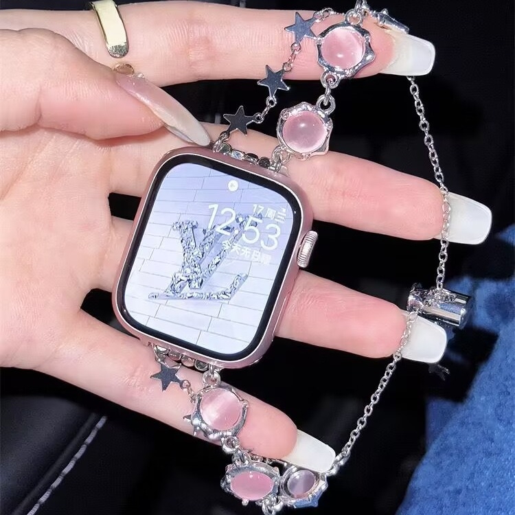 Каишка за гривна Star Cat`s Eye, подходяща за Apple Watch, Iwatch56789Se Smart Strap