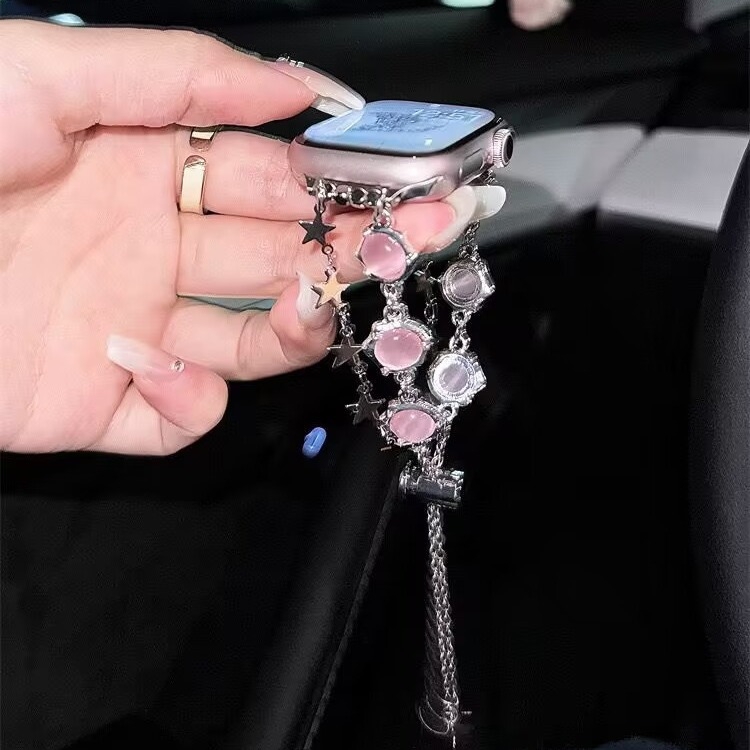 Каишка за гривна Star Cat`s Eye, подходяща за Apple Watch, Iwatch56789Se Smart Strap