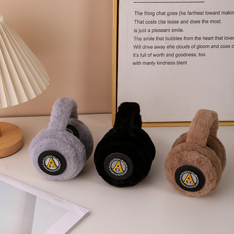 Pārrobežu ziemas siltās ausu aizsargi Vīriešu aukstumizturīgie antifrīza ausu aizsargi Studentiem Salocītas A veida ausu aizsargi Riteņbraukšanas plīša ausu aizsargi