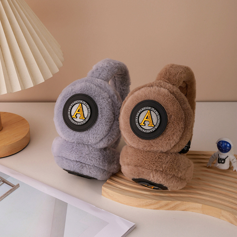 Pārrobežu ziemas siltās ausu aizsargi Vīriešu aukstumizturīgie antifrīza ausu aizsargi Studentiem Salocītas A veida ausu aizsargi Riteņbraukšanas plīša ausu aizsargi