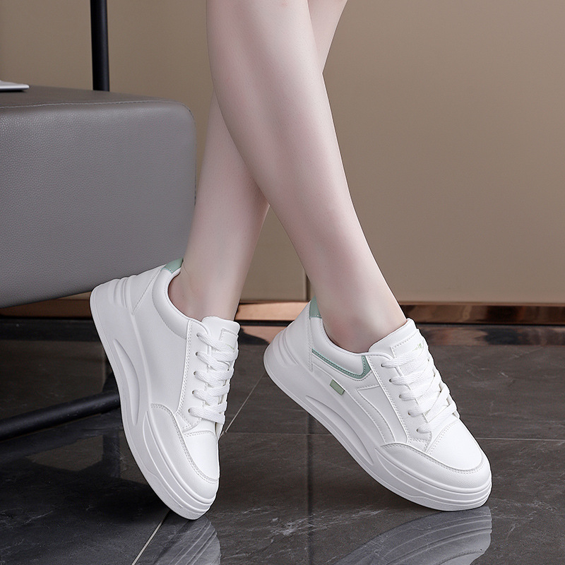 Бели обувки за жени 2025 Нови пролетни и модерни универсални нишови студентски спортни и развлекателни маратонки QR-588
