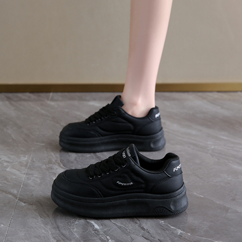 Φθινοπωρινό sneaker γυναικών 2024 Μοντέρνο με χοντρό πάτο, νέο, μαλακό δέρμα, αίσθηση κοπριάς, casual sneaker άνετο sneaker 1