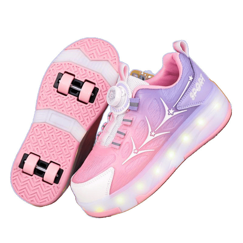 Ролкови кънки на четири колела за момчета, летни спортни ролкови кънки за момчета, светещи ученически обувки