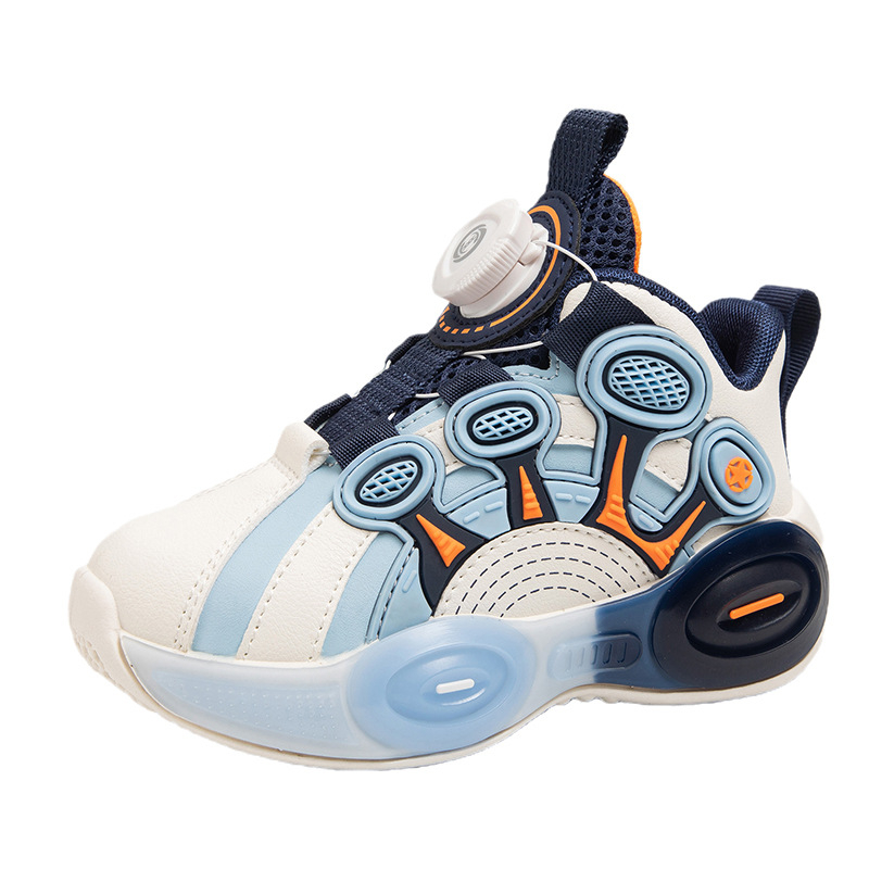 Laste tossud 2024. aasta kevad- ja sügisesed uued pehme põhjaga kerged libisemiskindlad pöörleva nupuga universaalsed vabaaja ühekihilised kingad suurtele lastele