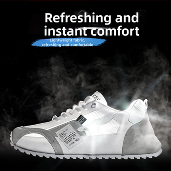 Мъжки обувки, модерни летни мрежести дишащи обувки в корейски стил, универсални обувки за спорт на открито и ежедневни обувки