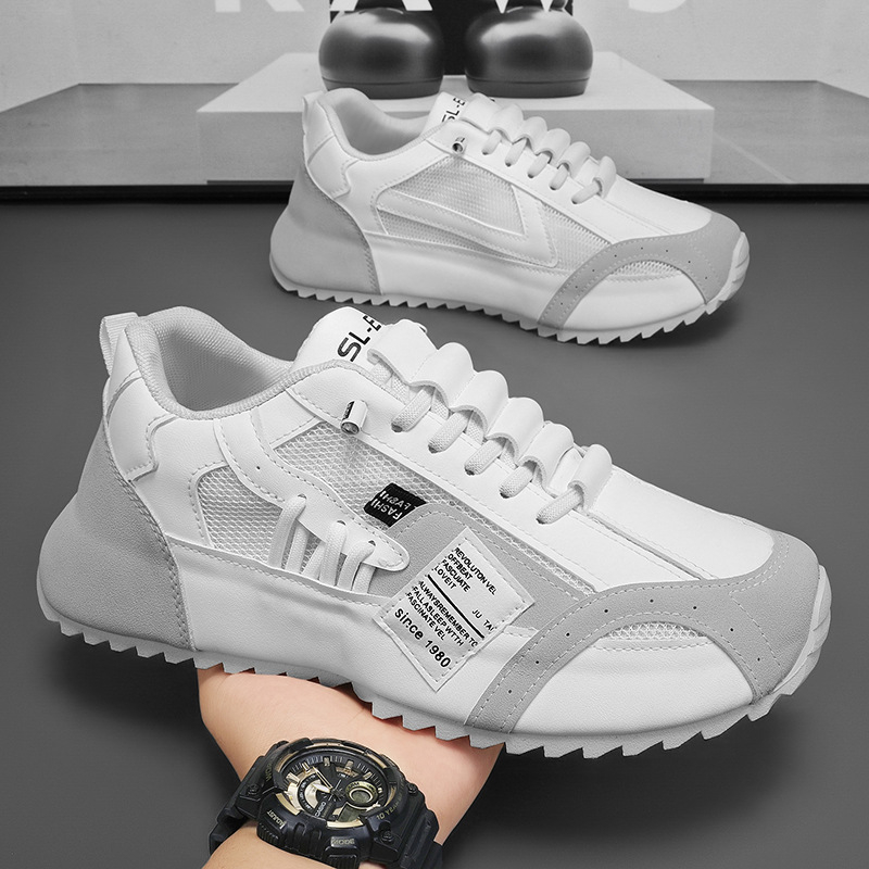 Мъжки обувки, модерни летни мрежести дишащи обувки в корейски стил, универсални обувки за спорт на открито и ежедневни обувки