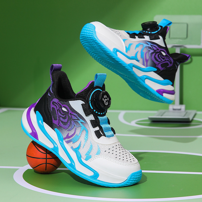 Момчешки модни маратонки 2025, дишащи, неплъзгащи се, с анимационни филми, устойчиви на износване, универсални маратонки за средни и големи деца, баскетболни обувки