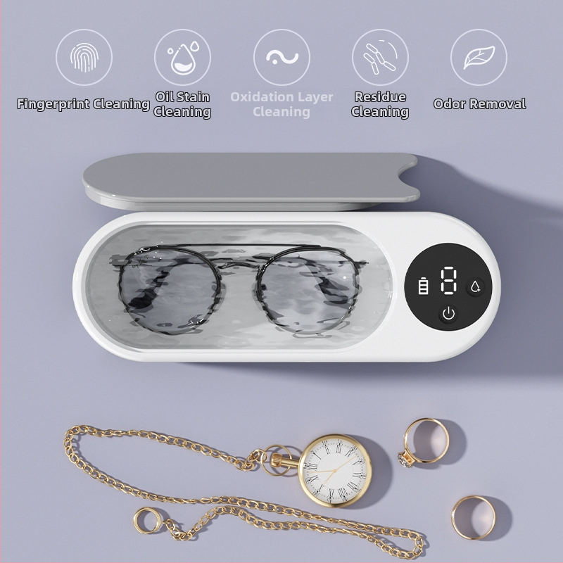 Ултразвукова машина за почистване на очила, кутия за почистване на домакински уреди, малък часовник, бижута, контактни лещи, брекети, автоматична стерилизация