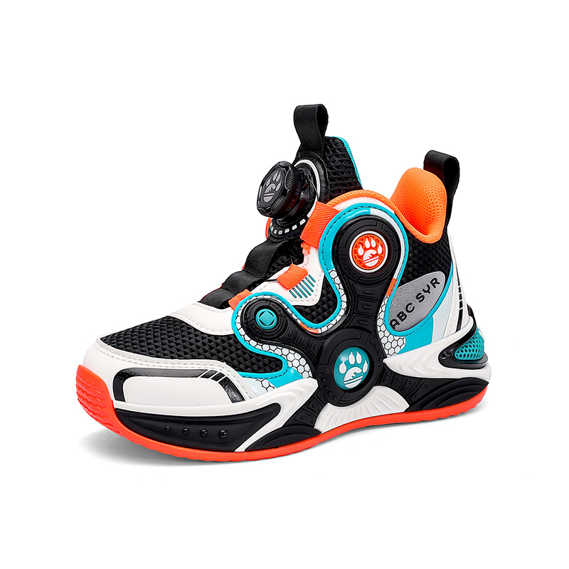 Детски спортни обувки, дишащи мрежести маратонки за ученици, леки неплъзгащи се баскетболни обувки за момчета, баскетболни обувки за тренировки