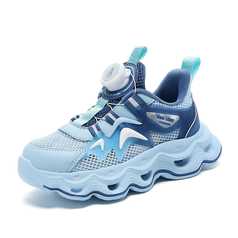 Спортни обувки за момчета 2025 Нови летни изрязани единични мрежести дишащи леки меки подметки детски маратонки за бягане за момичета