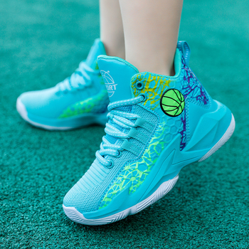 Παιδικά επαγγελματικά παπούτσια μπάσκετ υψηλής ποιότητας, αντιολισθητικά, αθλητικά παπούτσια προπόνησης για νέους, παπούτσια τρεξίματος για φοιτητές, μια γενιά μαλλιών