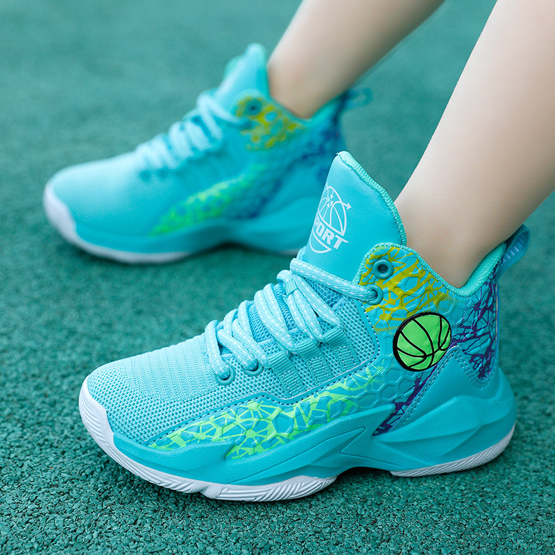 Παιδικά επαγγελματικά παπούτσια μπάσκετ υψηλής ποιότητας, αντιολισθητικά, αθλητικά παπούτσια προπόνησης για νέους, παπούτσια τρεξίματος για φοιτητές, μια γενιά μαλλιών