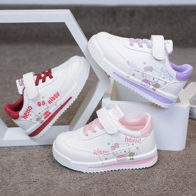 Pantofi sport pentru copii, fete și băieți, din piele, cu design plat, cu desene animate, pantofi de alergare casual pentru copii de vârstă mijlocie și mare, 2025