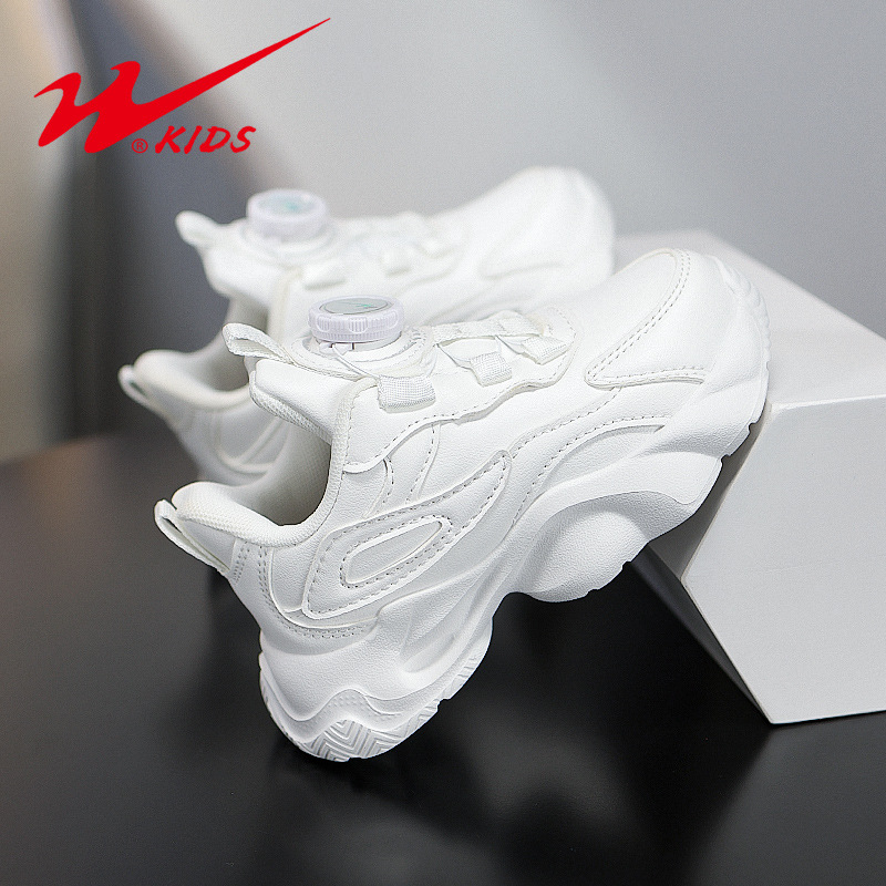 Double Star lastejalatsid, laste 25. aastapäeva vabaaja spordijalatsid, ühekordse võrgust kangast valged kingad, poistele ja tüdrukutele, õuejalatsid otsetarnetega