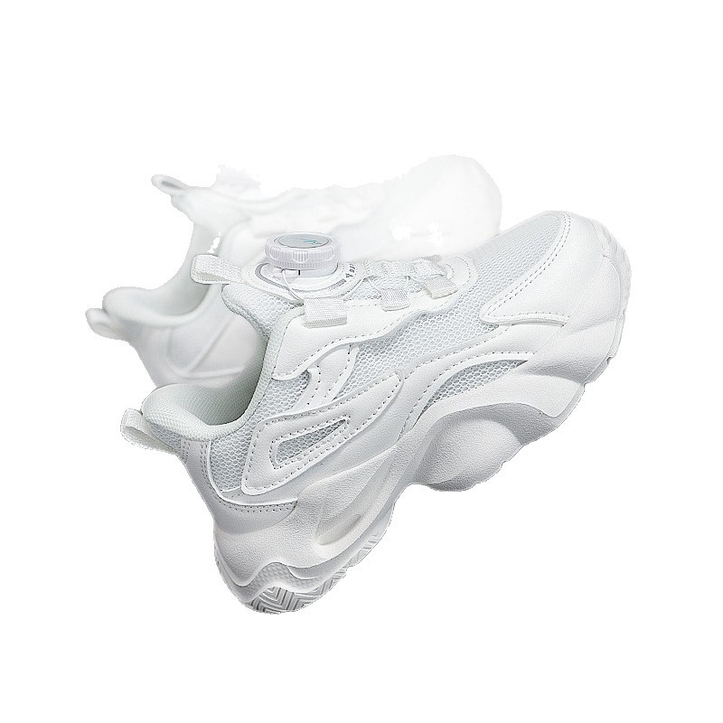 Double Star lastejalatsid, laste 25. aastapäeva vabaaja spordijalatsid, ühekordse võrgust kangast valged kingad, poistele ja tüdrukutele, õuejalatsid otsetarnetega